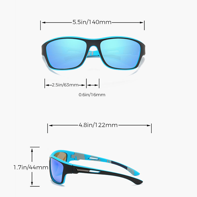 Polarisierte Sportsonnenbrille | TAC-Linse 7-lagig | Fotochrom | Clarvex
