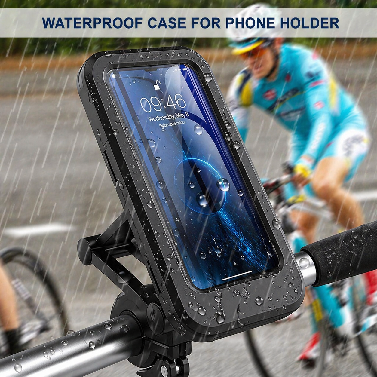 Powerbank Fahrradhalterung | Wasserdicht Touchscreen | Universal Zoll Lenker | Voltride