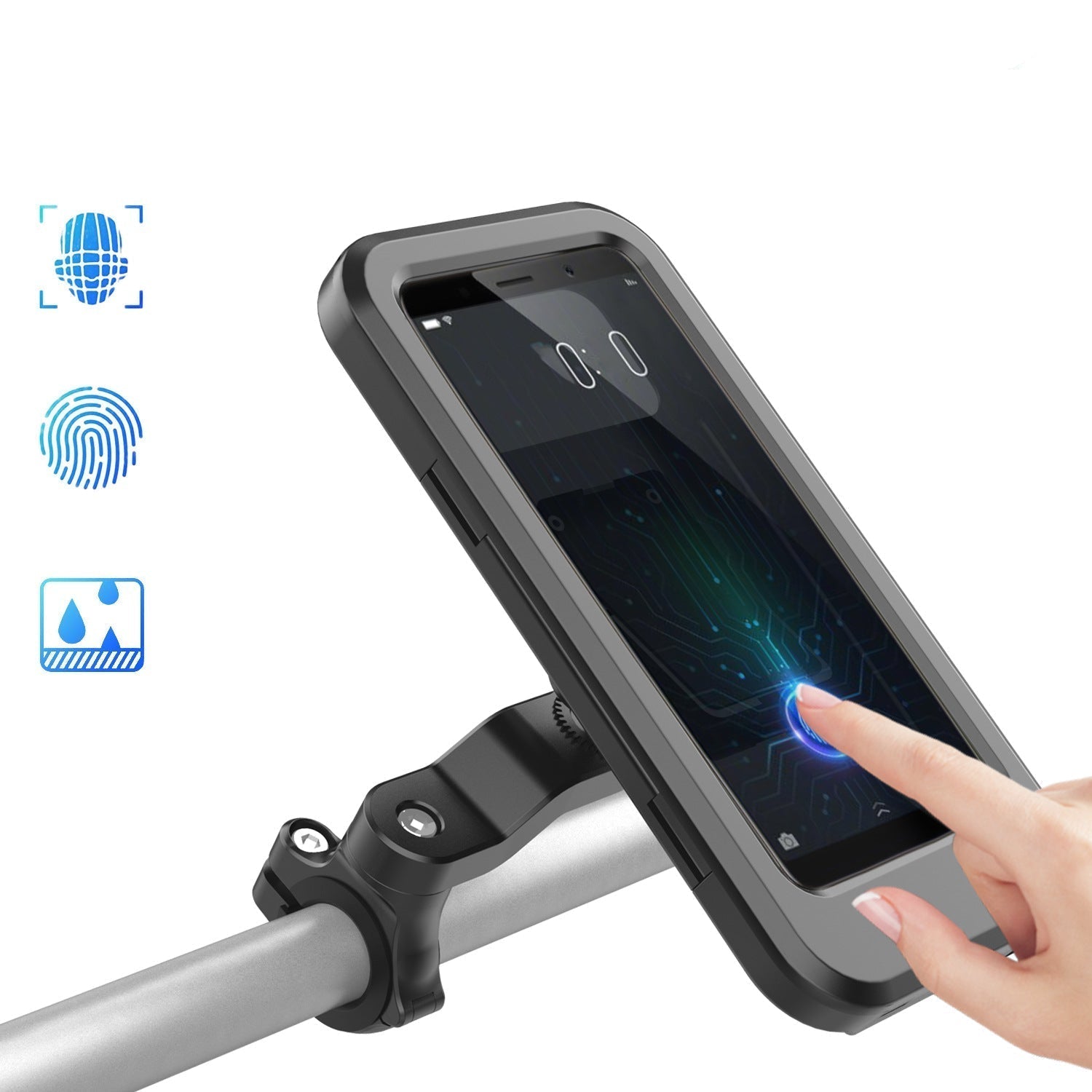 Powerbank Fahrradhalterung | Wasserdicht Touchscreen | Universal Zoll Lenker | Voltride