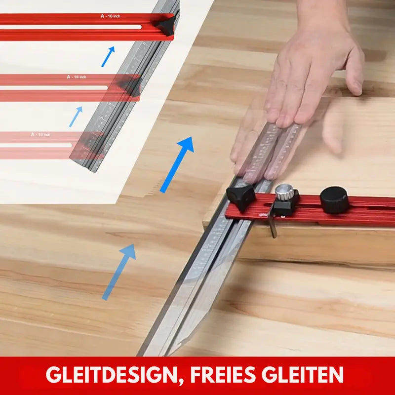 Winkelmesswerkzeug Aluminium verstellbar | bis 120 mm | Präzise Schablone für Treppen, Möbel & Leisten ohne Nachmessen 1