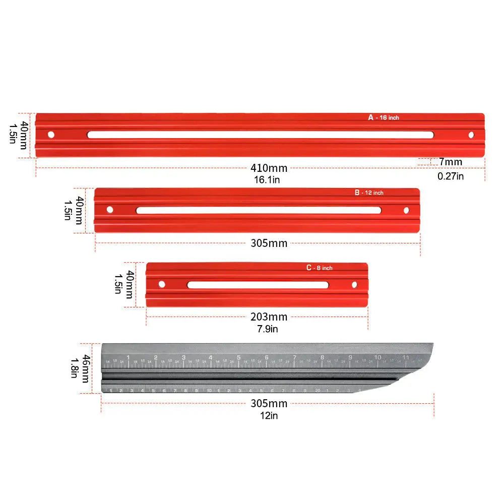 Winkelmesswerkzeug Aluminium verstellbar | bis 120 mm | Präzise Schablone für Treppen, Möbel & Leisten ohne Nachmessen 9