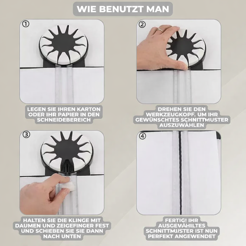 Präzisionsschneider | 12-in-1 Schnittsystem | Rutschfest | Ergonomisch | CraftEdge