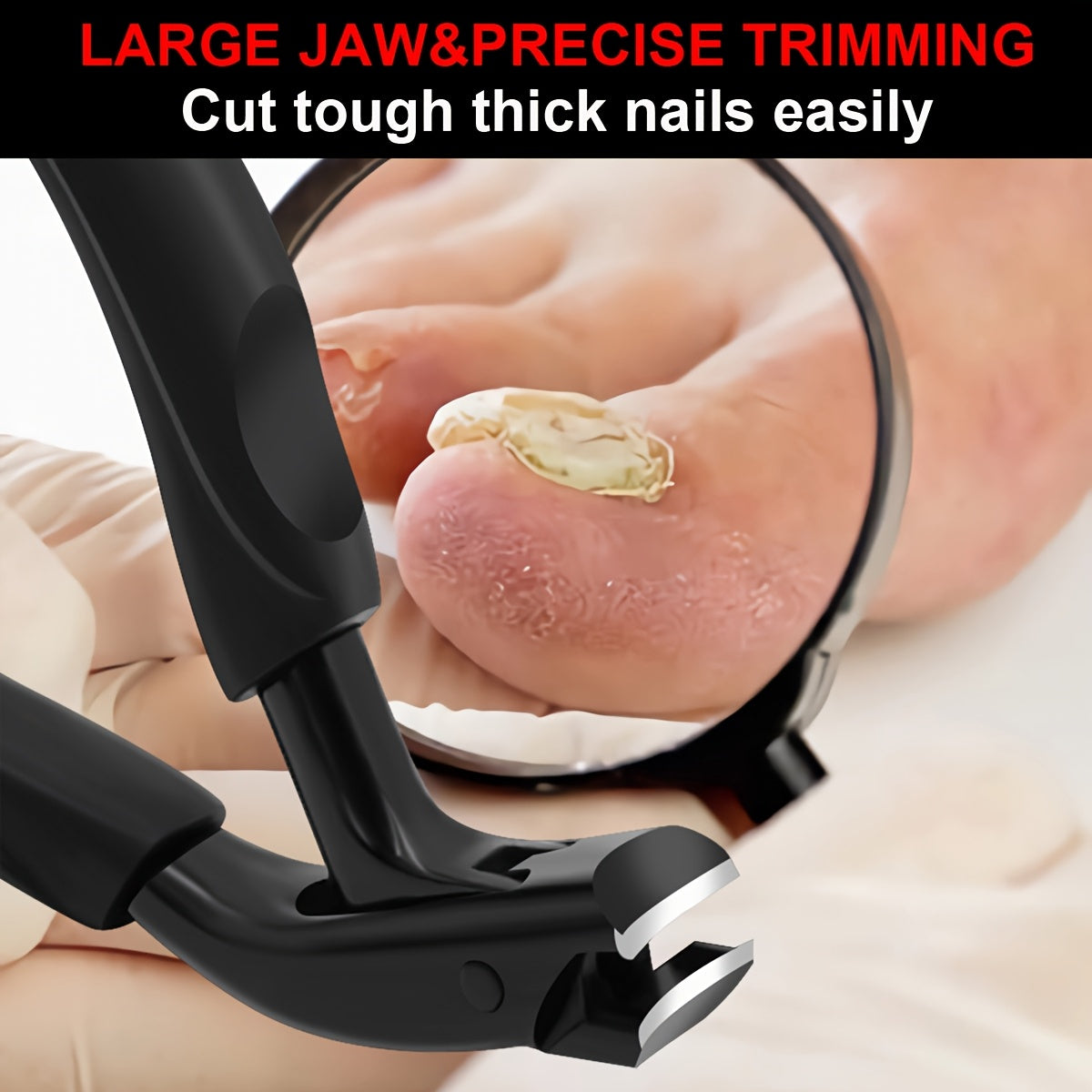 Professioneller Zehennagelknipser | Langem Griff | für Dicke & Harte Nägel | NailPro