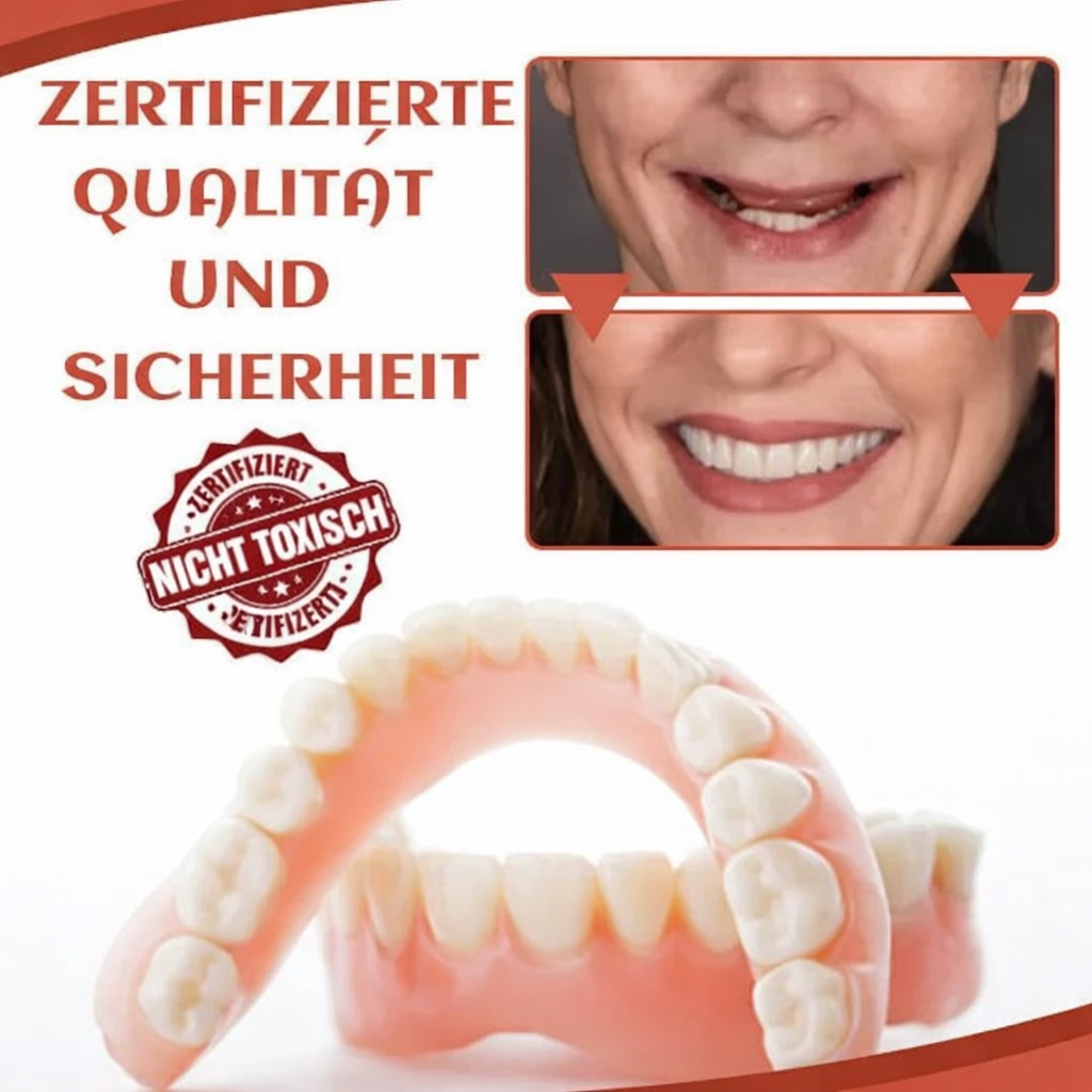 Prothese | Zahnersatz-Polster aus Silikon | Rutschfest | ComfortCush