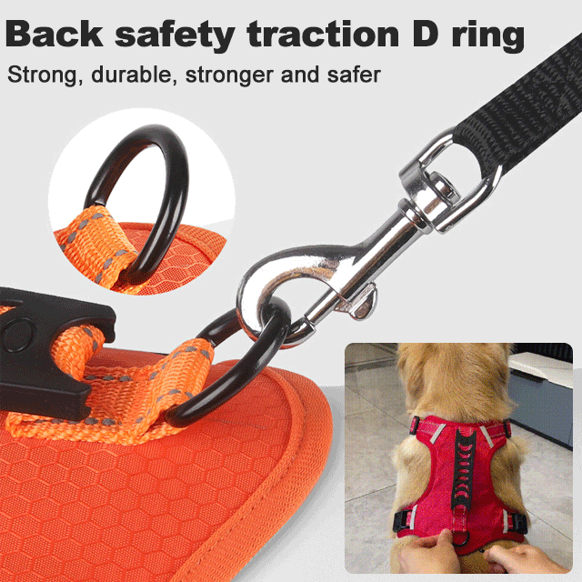 Reflektierende Hundeweste ohne Zug | 360° Reflektiv & Verstellbar | Größen XS-XL | Stridewell