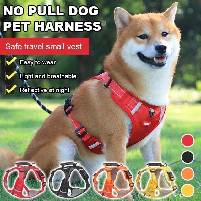 Reflektierende Hundeweste ohne Zug | 360° Reflektiv & Verstellbar | Größen XS-XL | Stridewell