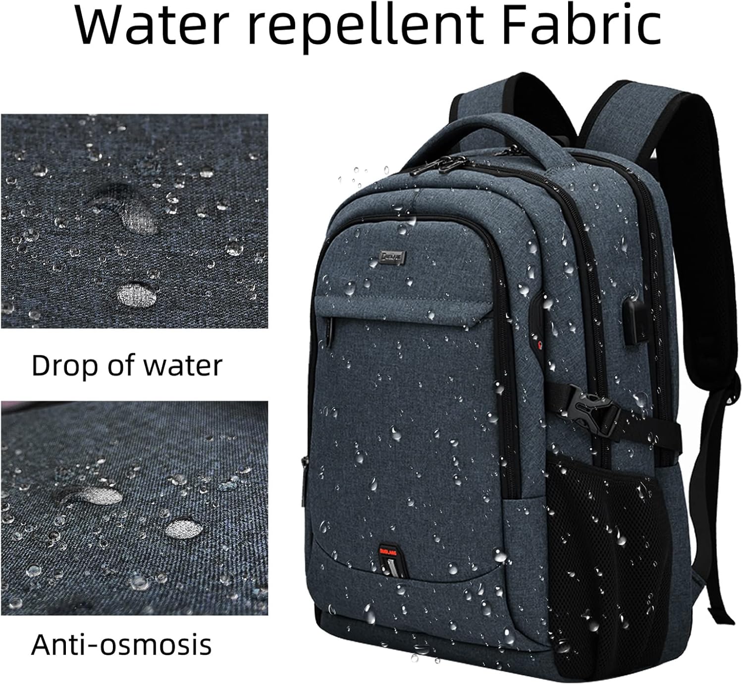 Reise-Laptoprucksack wasserdicht | Diebstahlsicher | Wasserdicht Reise | PackSmart