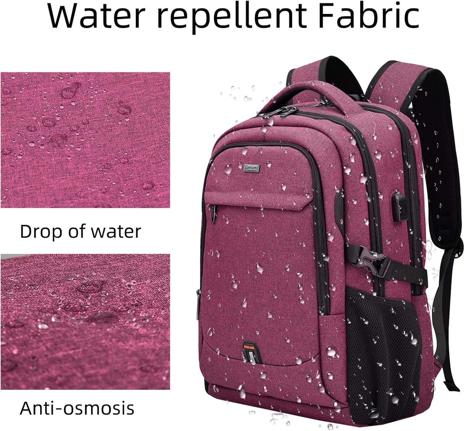 Reise-Laptoprucksack wasserdicht | Diebstahlsicher | Wasserdicht Reise | PackSmart