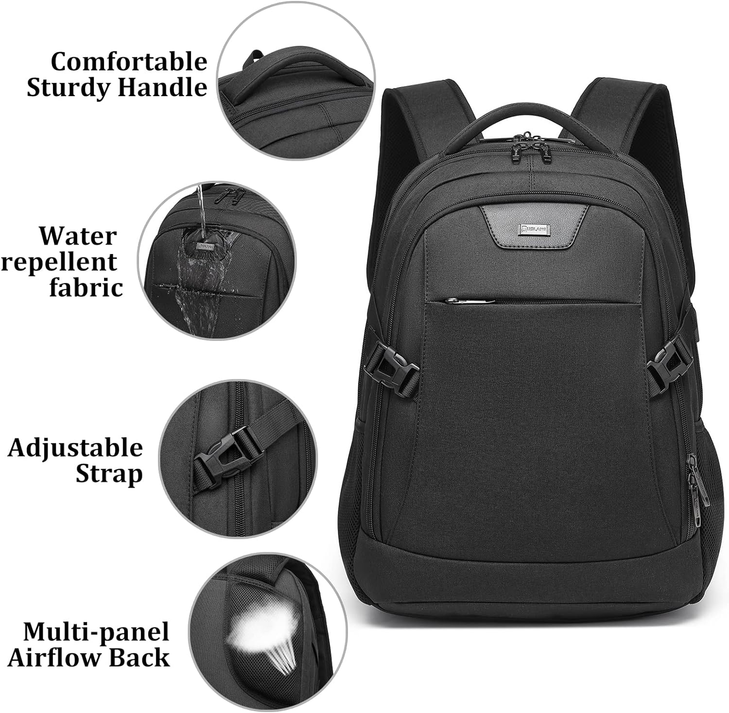 Reise-Laptoprucksack wasserdicht | Diebstahlsicher | Wasserdicht Reise | PackSmart