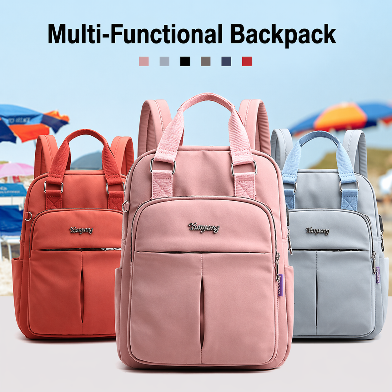 Rucksack mit USB-Ladefunktion | Wasserdicht | Vielfächerig | UrbanFlow