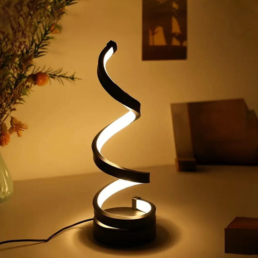Spirálová stolní LED lampa | Stmívatelná v moderním designu | 3 úrovně jasu | SpiraLux