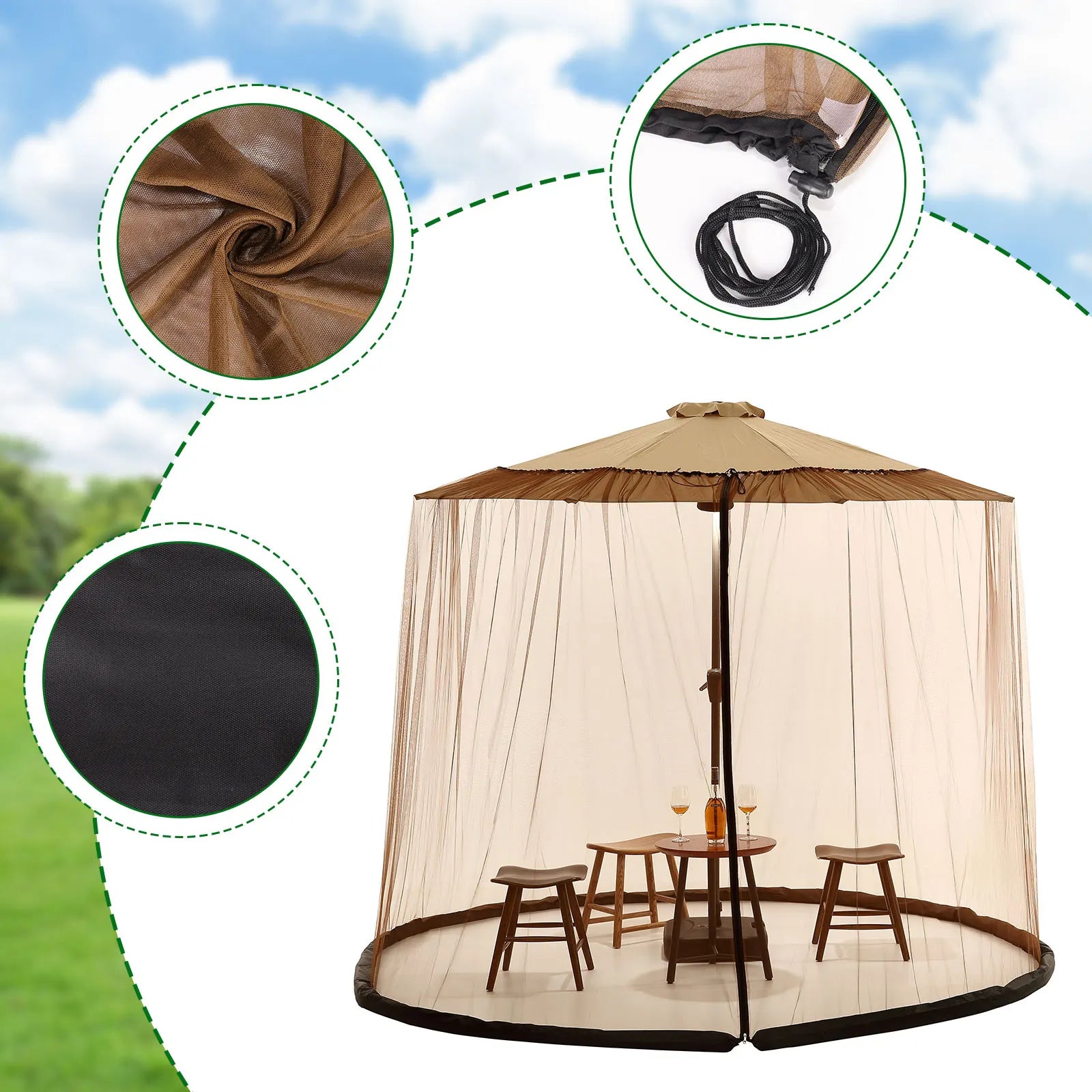 Jemná sieťka odpudzuje komáre | Do 240 cm | Elegantný dizajn | Meshield