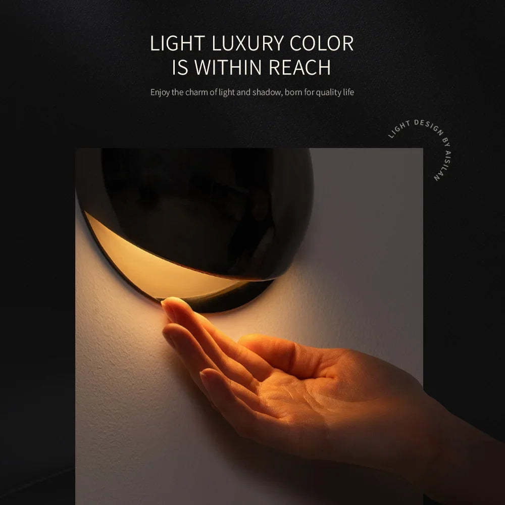 LED Wandleuchte Eisen & Aluminium | 4 Farben, 3000K Warmweiß | Flimmerfreies, blendfreies Licht, 3 Jahre Garantie 3