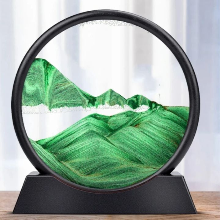 Sanduhr | 3D Sandkunst Tiefsee | Beruhigender Fließeffekt | AquaScape