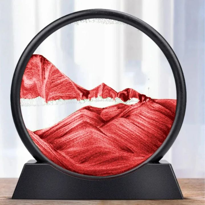 Sanduhr | 3D Sandkunst Tiefsee | Beruhigender Fließeffekt | AquaScape