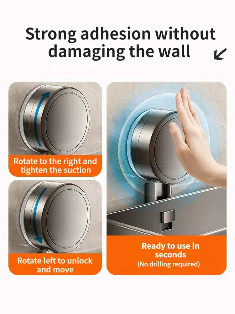 Saugnapf-Badregal | Bohrfreie | Abtropf Ablage | SnapShelv