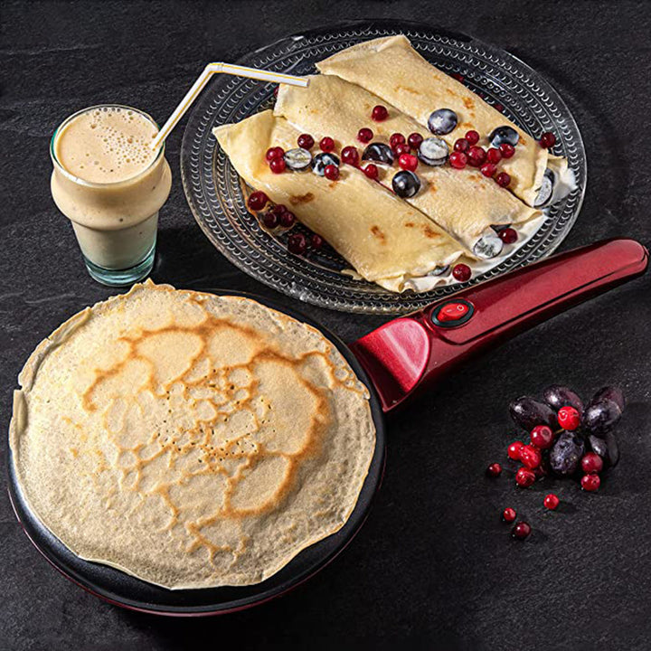 Přenosný elektrický palačinkovač | na tenké crêpes a palačinky | nepřilnavý povrch | SwiftPan