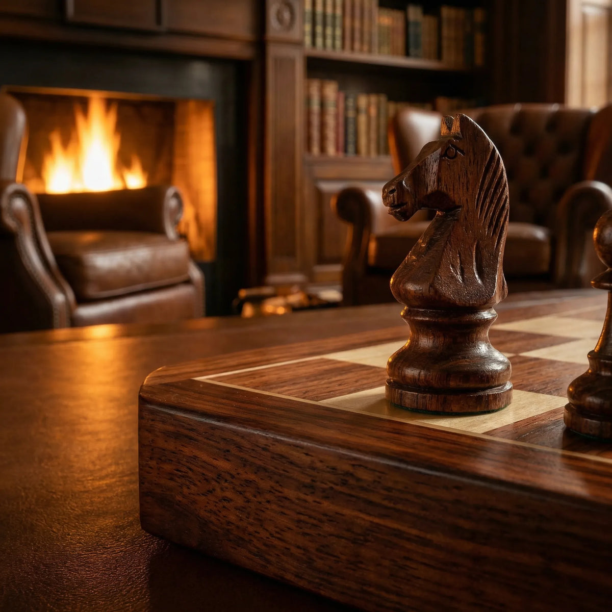 Schachspiel aus Holz | Faltbares Schachbrett | Figuren & Aufbewahrung | RoyalBrett