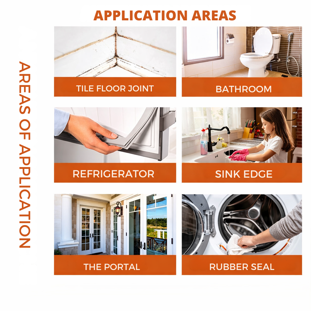 Schimmelentferner-Gel | Schnell wirkender Oberflächenreiniger | MoldFix