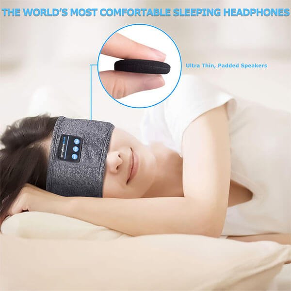 Schlaf Kopfhörer Bluetooth Stirnband | Flache Lautsprecher | Seitenschläfer | Dormix