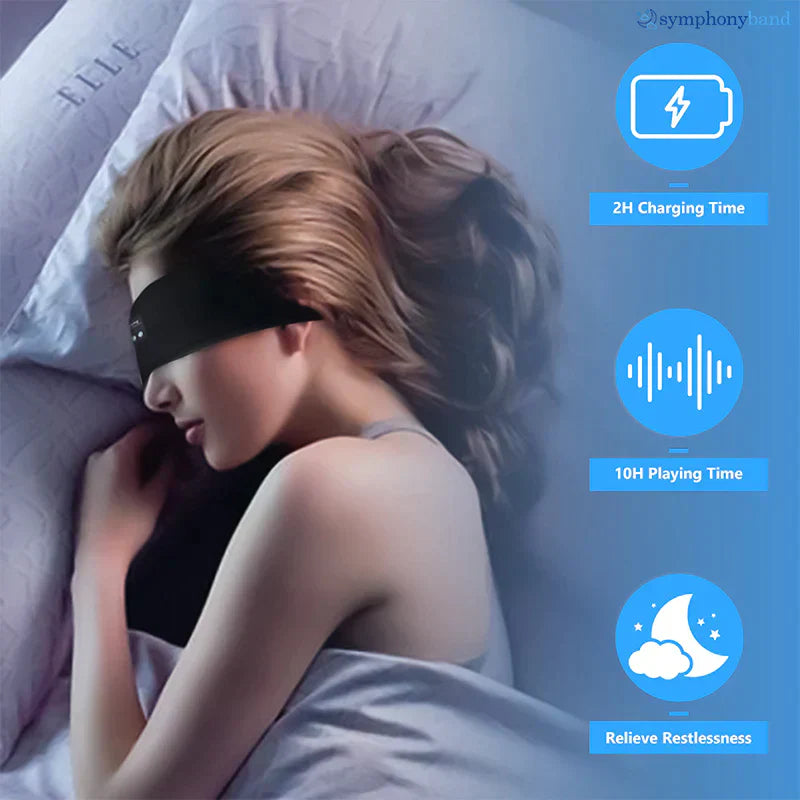 Schlaf Kopfhörer Bluetooth Stirnband | Flache Lautsprecher | Seitenschläfer | Dormix