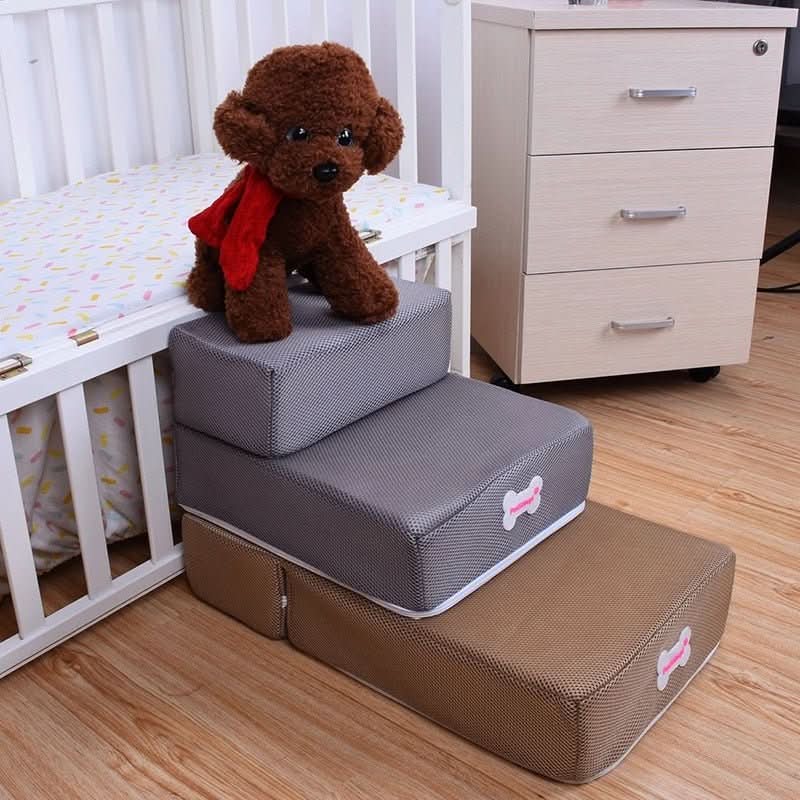 Schlafsofa für Hunde | Gelenkschonender Einstieg | Rutschfest und stabil | DogStep Pro