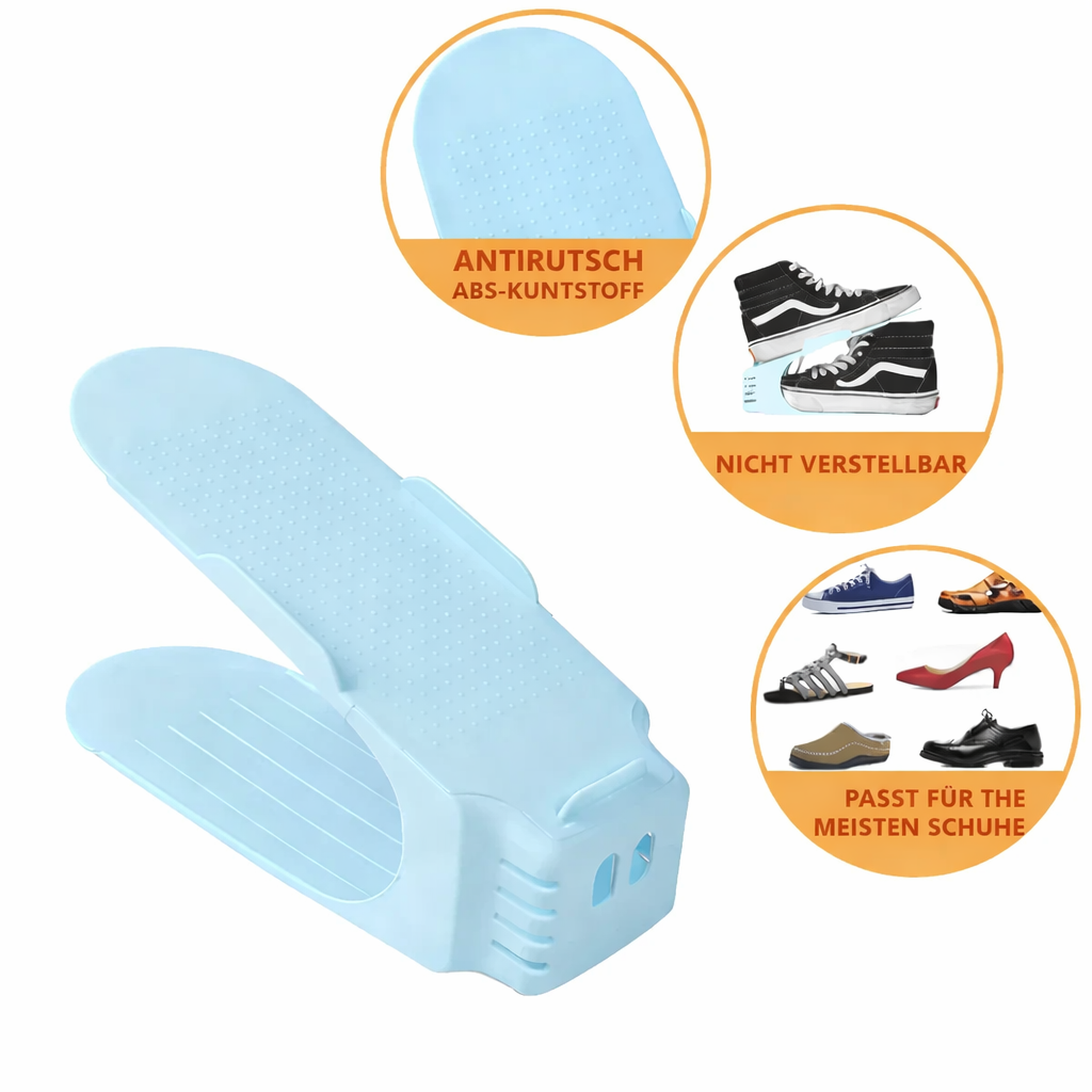 Schuh Organizer | Maximale Platzersparnis | Verstellbarer Schuhstapler | ShoeMate