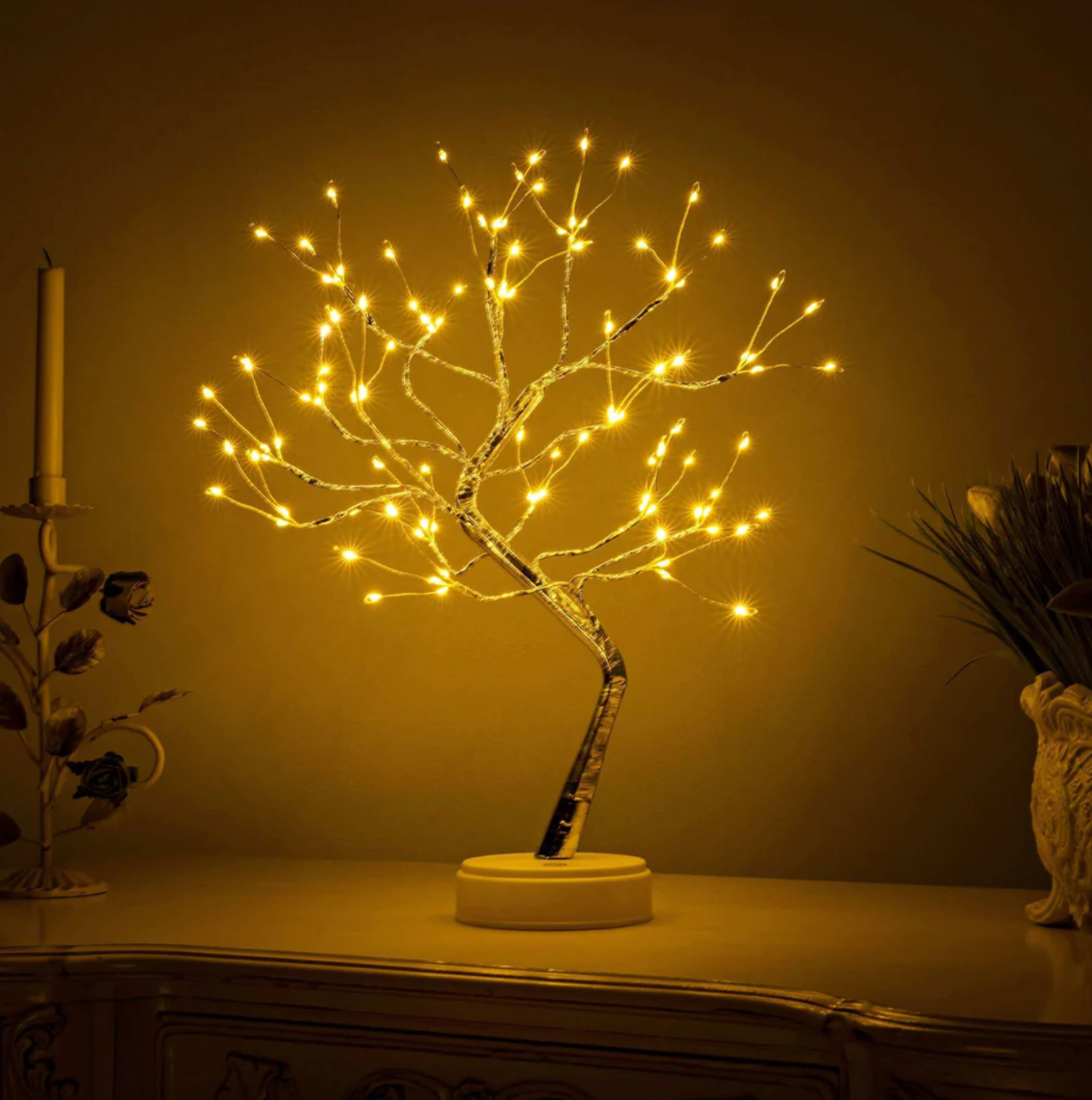 Albero luminoso magico a LED | Rami modellabili e pieghevoli come un bonsai | Lampada decorativa | GlowTree