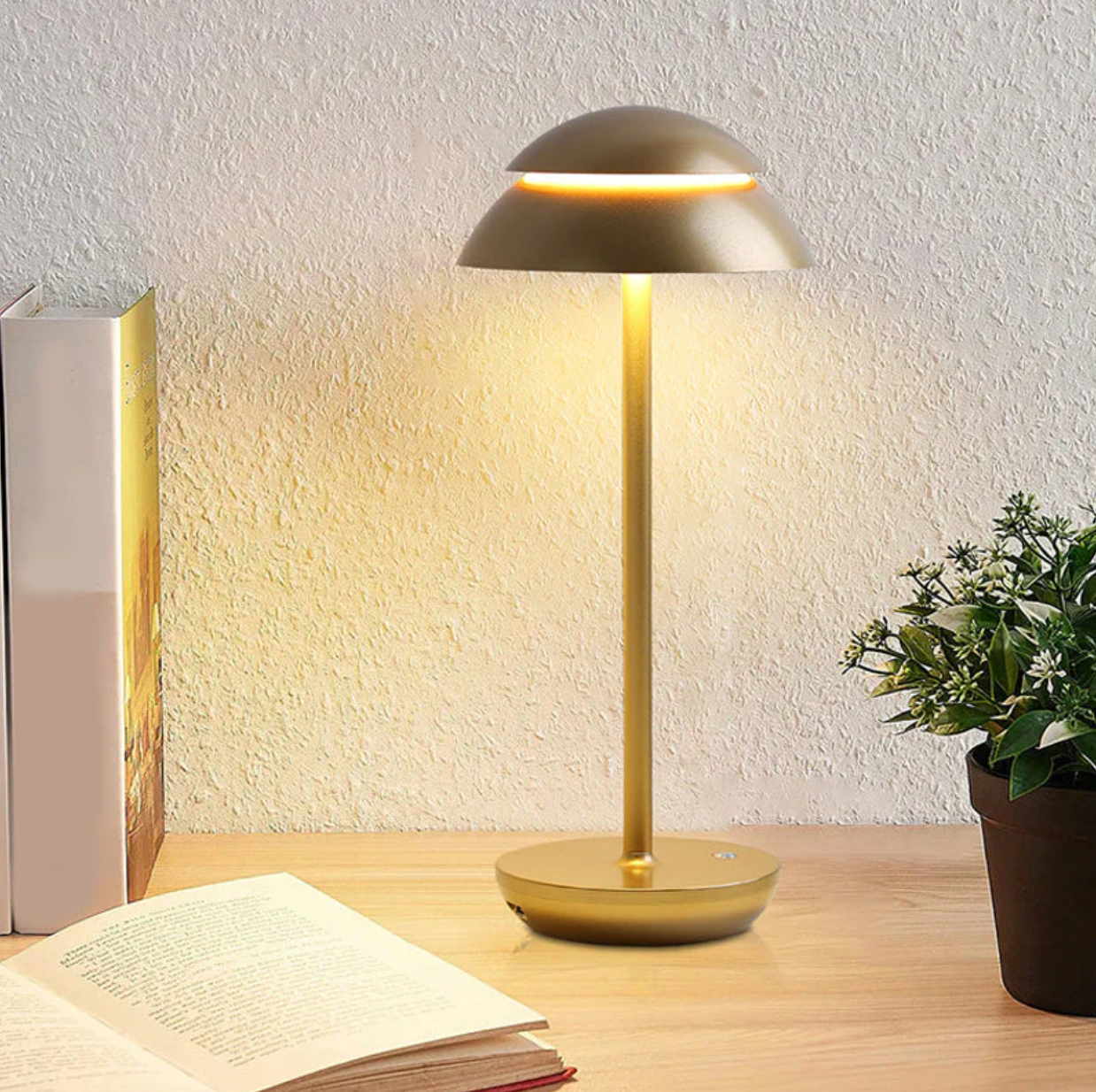 Stolní lampa | Design ve tvaru houby | Dotykové stmívání | LumaShroom