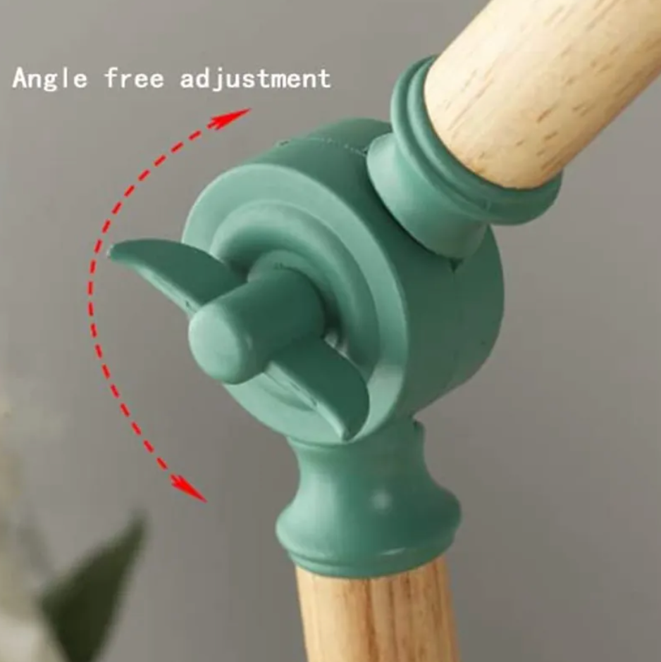Dětská stolní lampa | Skandinávský design s dřevěnou základnou | Výškově nastavitelná a skládací | StudyGlow