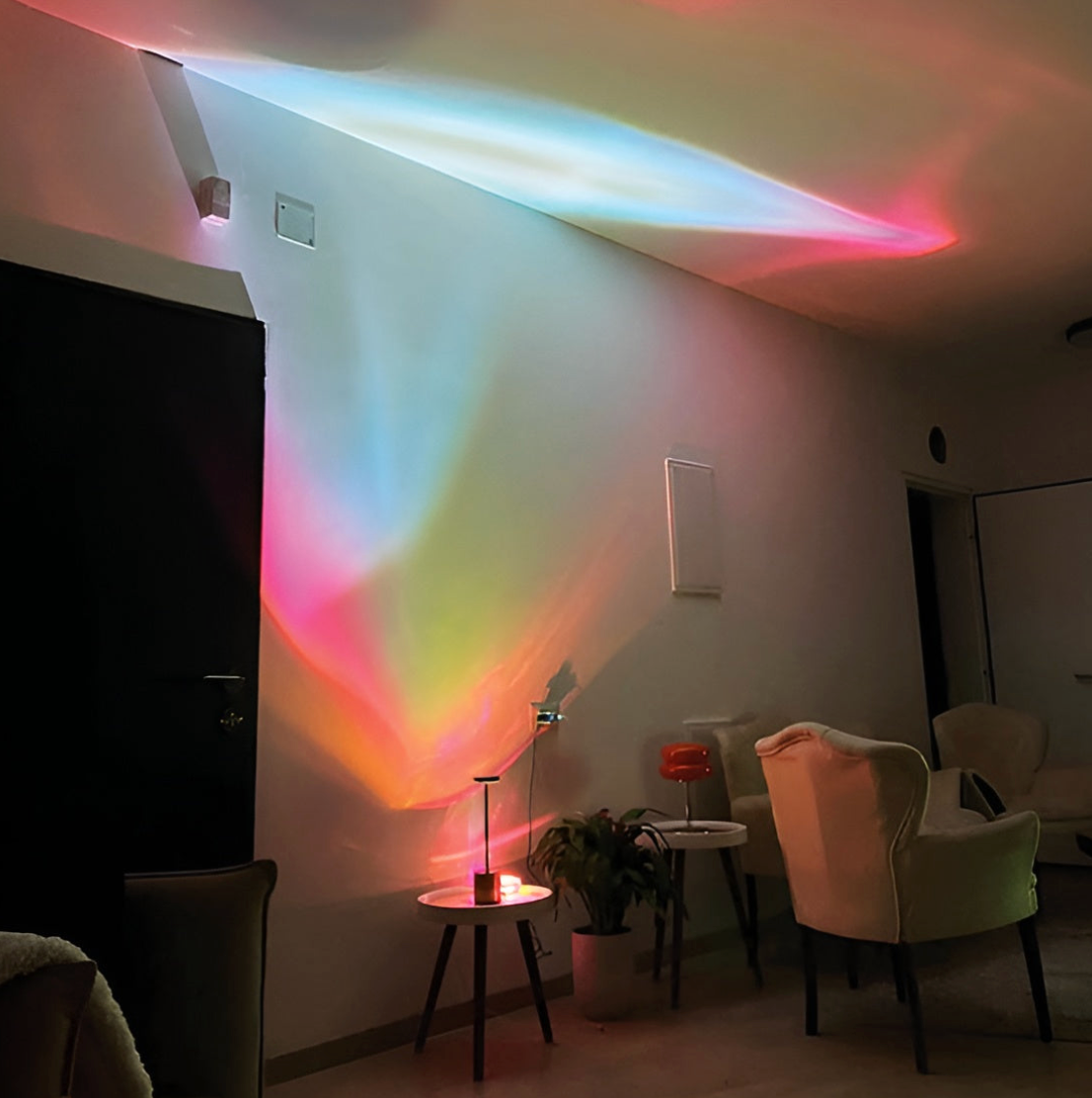 Magisches Prisma-Projektionslicht | mit Kristalllinse | Buntes Farbspiel | PrismaGlow
