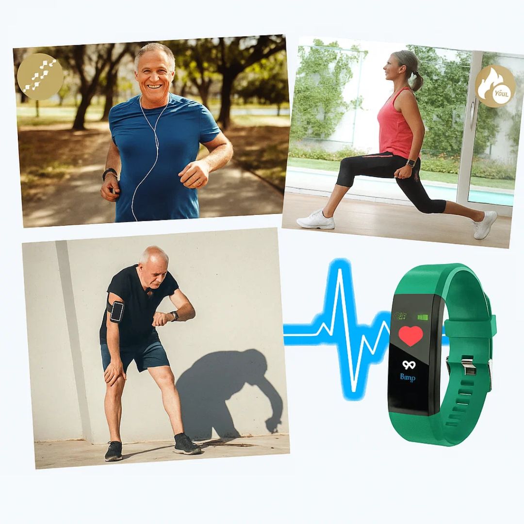 Senioren Uhr | Großem Display | Einfach Bedienbares Fitness-Armband | CareBand