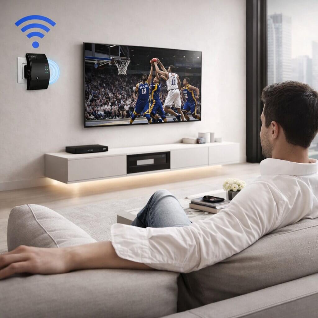 Signalverstärker | Mehr Reichweite | Einfache Plug and Play Einrichtung | WiFiora