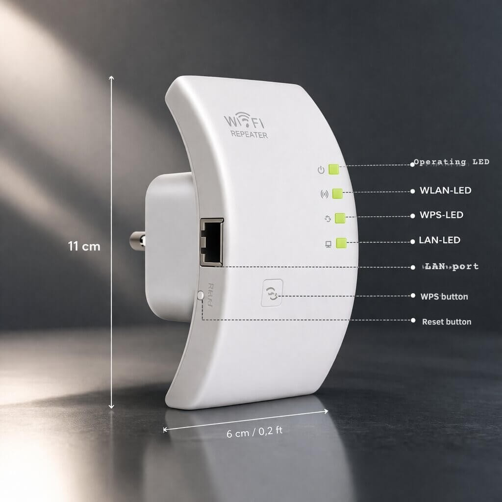 Signalverstärker | Mehr Reichweite | Einfache Plug and Play Einrichtung | WiFiora