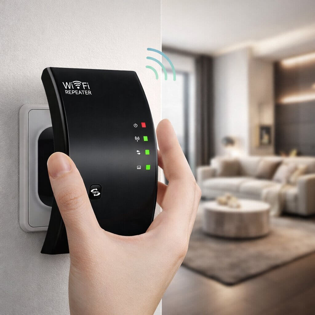 Signalverstärker | Mehr Reichweite | Einfache Plug and Play Einrichtung | WiFiora