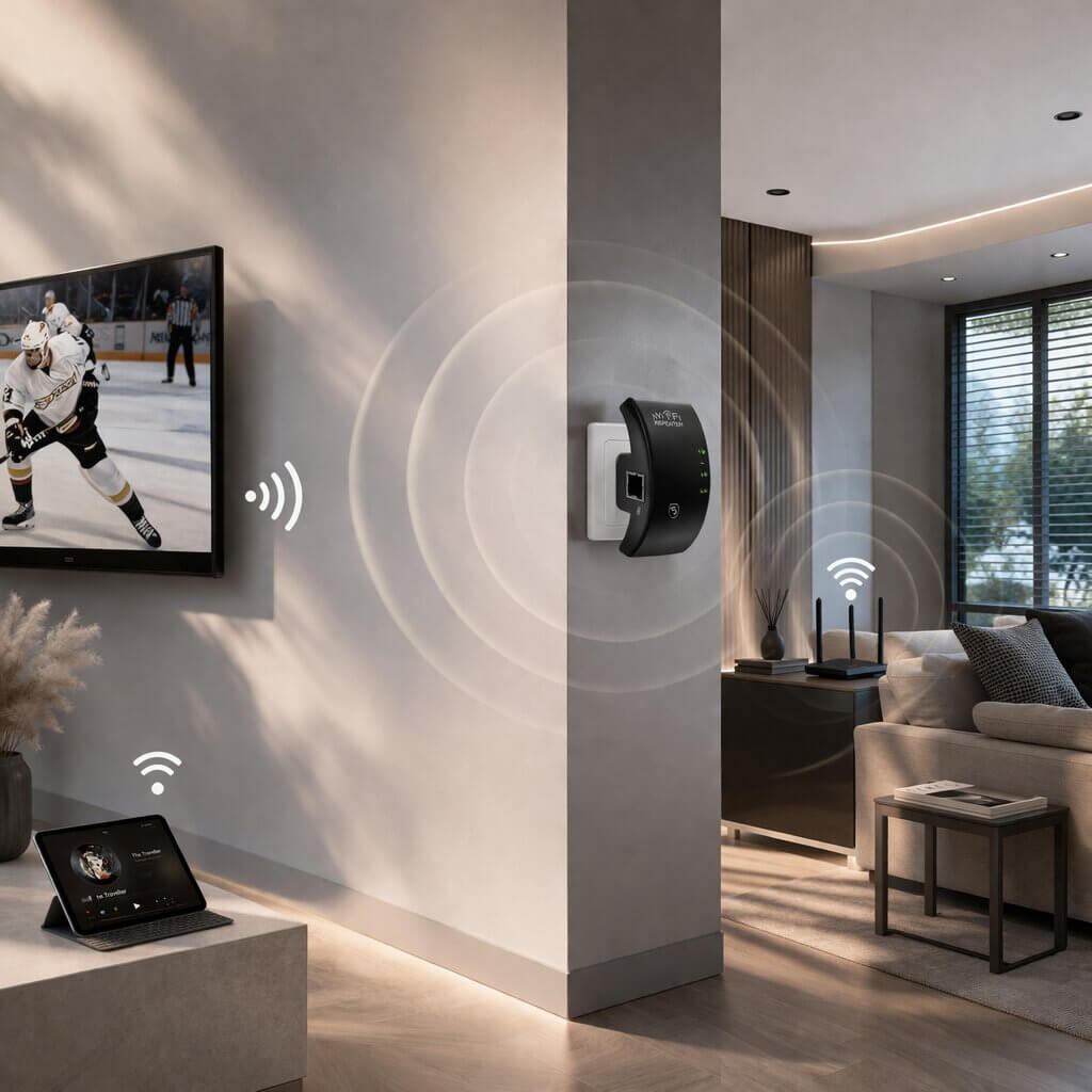 Signalverstärker | Mehr Reichweite | Einfache Plug and Play Einrichtung | WiFiora