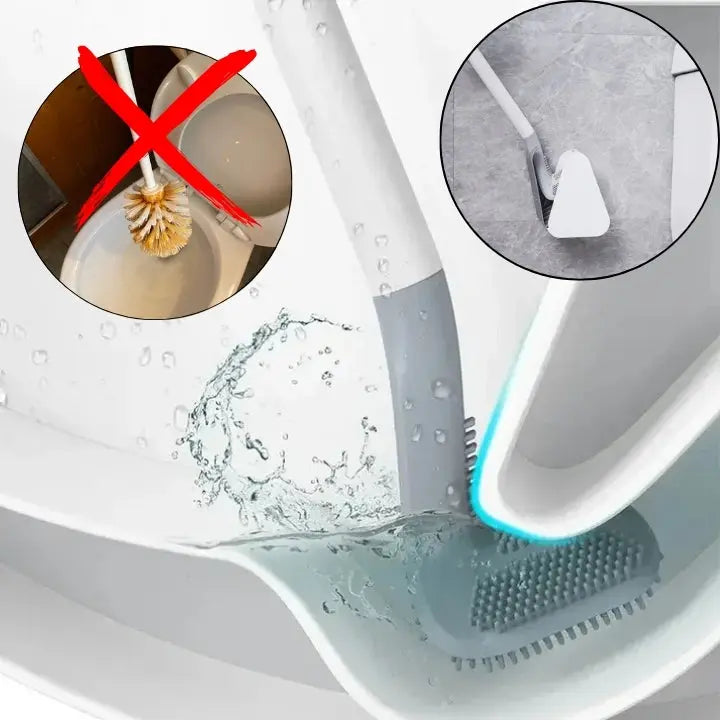 Silikon WC-Bürste | Hygienisch selbstreinigend | Geruchsabweisend | HygieniCore