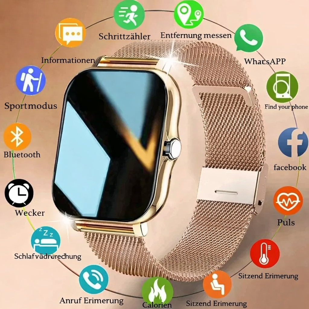 Smartwatch | Gesundheits- & Fitnessfunktionen | GlamWatch