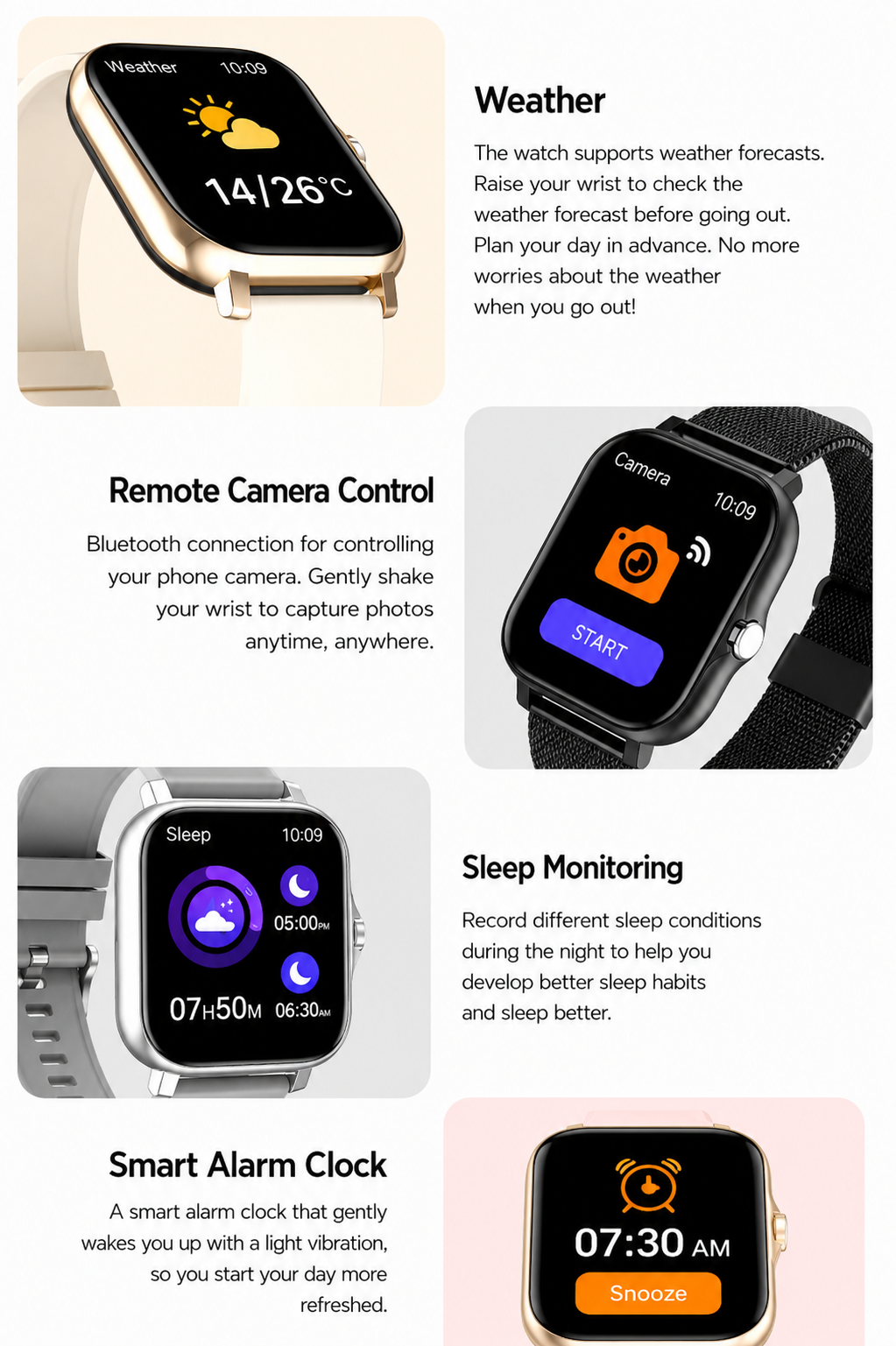 Smartwatch | Gesundheitsüberwachung | Lange Akkulaufzeit | Healthora