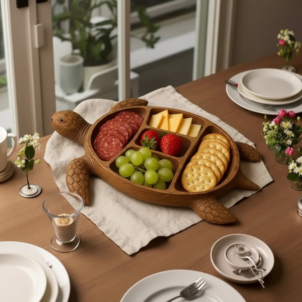 Snackplatte | Servierbrett aus Massivholz | In Tierform | NaturKueche