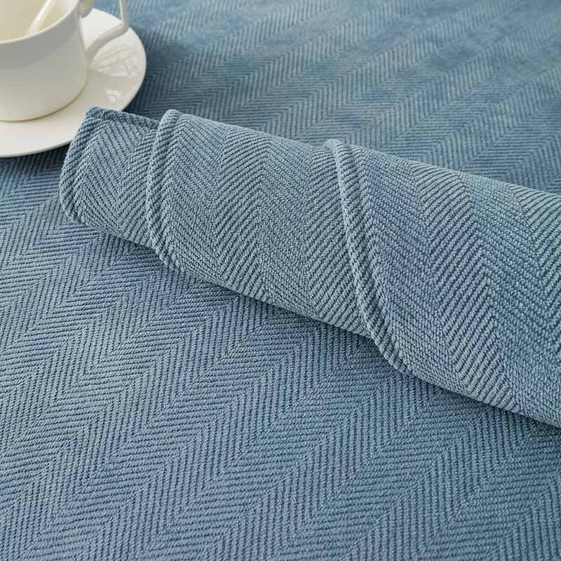 Sofabezug Chenille-Stoff Fischgrätenmuster | 70x70 bis 90x210 cm, 5 Farben | Anti-Rutsch-Rückseite für Sofa & Sessel 13