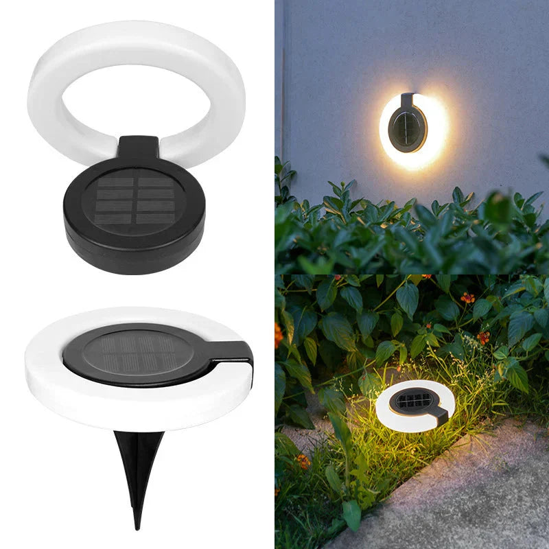 Solar-Bodenleuchte | 360 Grad Schwenkbarer | Automatische Dämmerungsschaltung | SolarPivot