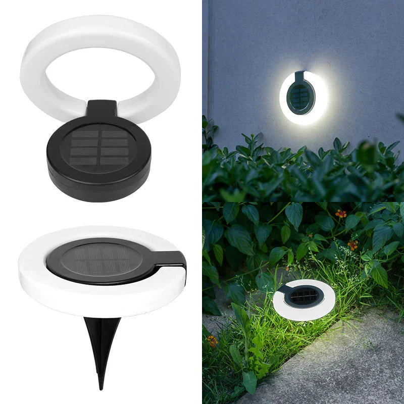 Solar-Bodenleuchte | 360 Grad Schwenkbarer | Automatische Dämmerungsschaltung | SolarPivot