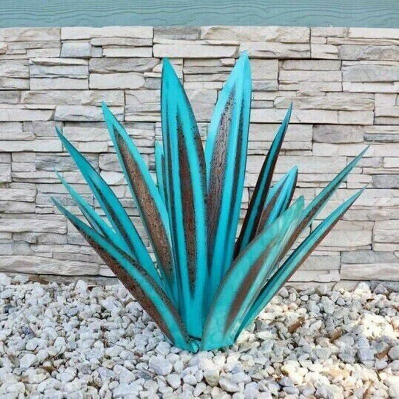 Lâmpada Solar de Agave para Jardim - Decoração | Feita à Mão | Aparência Enferrujada | Solarave