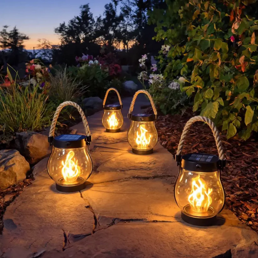 Solar-Gartenlaternen | Flammen-Effekt | Wetterfest | WildLight