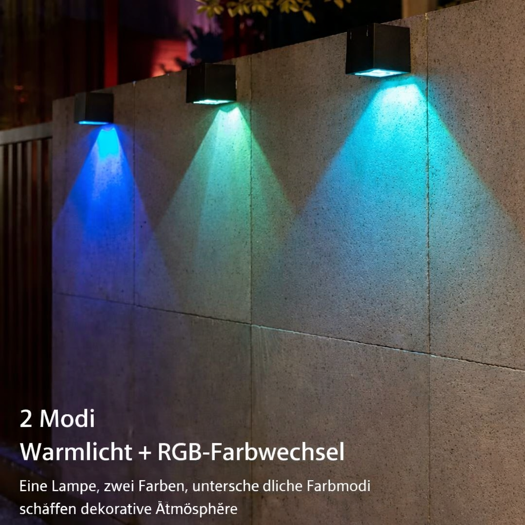 Solar LED Außenwandleuchte | IP65 | Modern & Wetterfest | Buenosaires