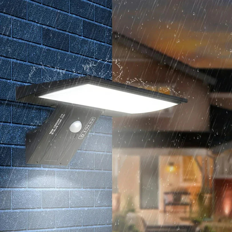 Solar LED Wandleuchte | Fernbedienung für Lichtmodi | Wetterfest | SolarGuard