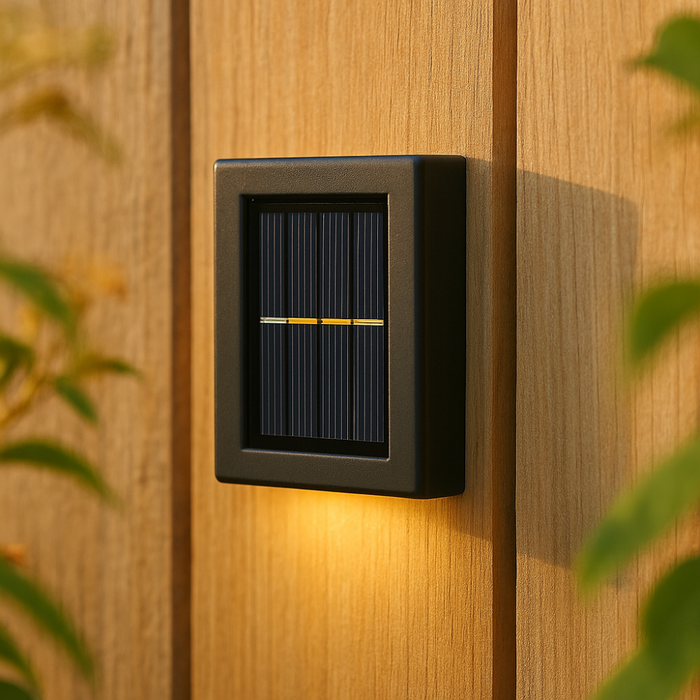 Solární venkovní LED nástěnné lampy | Svítivost 8 hodin | Bezdrátový pohybový senzor | Lumavex