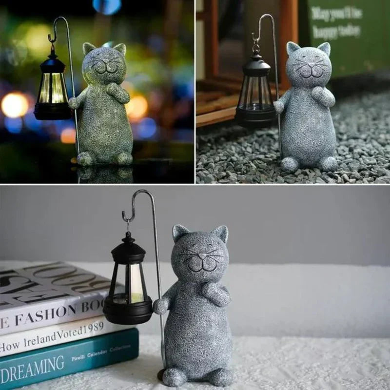 Solar-powered lighting | Cat figure | Weatherproof | Lumikitty