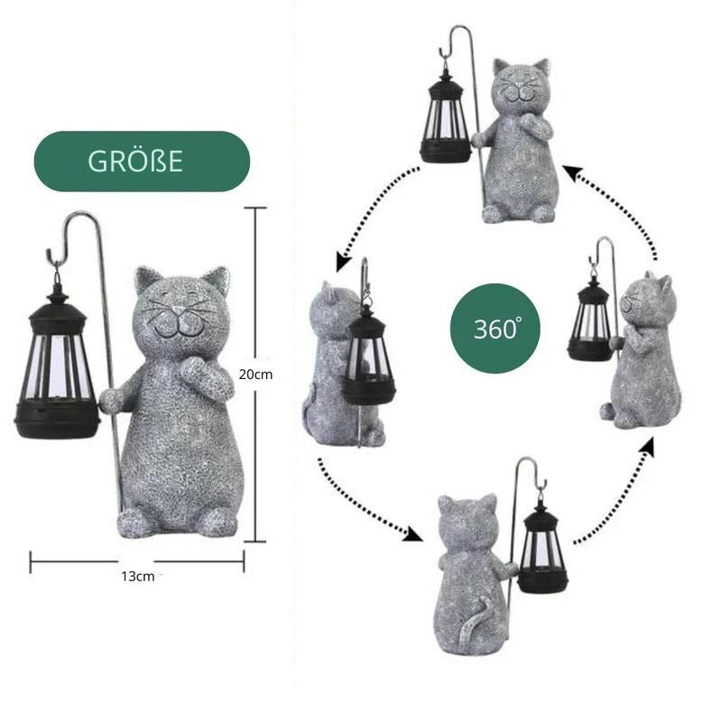 Solar-powered lighting | Cat figure | Weatherproof | Lumikitty
